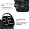 image:imageKVV 14Way Golf Stand Bag Lightweight Hybrid Golf Bag with Multiple Pockets Dual Straps amp Rain Cover Premium Golf Bag for Men amp Women