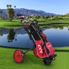 image:imageKVV 2Wheel Junior Golf Cart for 310 Years Old Adjustable Upper BracketRedBlack
