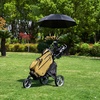 image:imageKVV 3 Wheel 360 Rotating Front Wheel Golf Push Cart Open and Close in ONE SecondFree Umbrella Holder IncludedBlackCharcoal