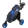 image:imageKVV 3 Wheel 360 Rotating Front Wheel Golf Push Cart Open and Close in ONE SecondFree Umbrella Holder IncludedBlueBlack