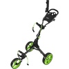 image:imageKVV 3 Wheel FoldableCollapsible Golf Push Cart Ultra Lightweight Smallest Folding Size NewVersion Scorecard HolderCharcoalYellowBlackLime