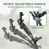 image:imageKVV 3 Wheel FoldableCollapsible Golf Push Cart Ultra Lightweight Smallest Folding Size NewVersion Scorecard HolderCharcoalYellowCharcoal