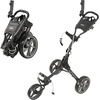 image:imageKVV 3 Wheel FoldableCollapsible Golf Push Cart Ultra Lightweight Smallest Folding Size NewVersion Scorecard HolderCharcoalYellowCharcoal