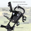 image:imageKVV Electric Golf Push Cart with Remote Control Super Compact and Lightweight Electric Golf CartSmallest Folding Size Electric Golf Cart Suitable for All Terrains and CharcoalCharcoal