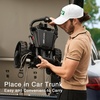 image:imageKVV Electric Golf Push Cart with Remote Control Super Compact and Lightweight Electric Golf CartSmallest Folding Size Electric Golf Cart Suitable for All Terrains and CharcoalCharcoal