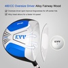 image:imageKVV Junior Complete Golf Club Set for KidsChildren Right Hand Includes Oversize Driver Irons Putter Head Cover Portable Golf Stand BagBlue 1113