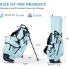 image:imageKVV Junior Golf Bag Lightweight Golf Stand Bag for Young Players for Ages 4668912 12 and UpBaby Blue