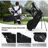 image:imageKVV Junior Golf Bag Lightweight Golf Stand Bag for Young Players for Ages 4668912 12 and UpBlack