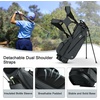 image:imageKVV Junior Golf Bag Lightweight Golf Stand Bag for Young Players for Ages 4668912 12 and UpCharcoal