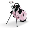 image:imageKVV Junior Golf Clubs Set Ages 3568912 Complete Kids Golf Set with Lightweight Stand Bag Driver Fairway Hybrid Irons Wedge amp Putter Right Handed for Girls amp BoysPink