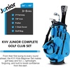 image:imageKVV Junior Golf Clubs Set Ages 3568912 Complete Kids Golf Set with Lightweight Stand Bag Driver Fairway Hybrid Irons Wedge amp Putter Right Handed for Girls amp BoysBlue
