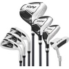 image:imageKVV Junior Golf Clubs Set Ages 3568912 Complete Kids Golf Set with Lightweight Stand Bag Driver Fairway Hybrid Irons Wedge amp Putter Right Handed for Girls amp BoysBlack