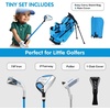 image:imageKVV Junior Golf Clubs Set Ages 3568912 Complete Kids Golf Set with Lightweight Stand Bag Driver Fairway Hybrid Irons Wedge amp Putter Right Handed for Girls amp BoysBlue