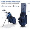 image:imageKVV Junior Golf Clubs Set Ages 3568912 Complete Kids Golf Set with Lightweight Stand Bag Driver Fairway Hybrid Irons Wedge amp Putter Right Handed for Girls amp BoysNavy