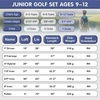 image:imageKVV Junior Golf Clubs Set Ages 3568912 Complete Kids Golf Set with Lightweight Stand Bag Driver Fairway Hybrid Irons Wedge amp Putter Right Handed for Girls amp BoysBlack