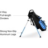 image:imageKVV Junior Golf Stand Bag Lightweight Golf Stand Bag for Children Kids Ages 46791012Blue
