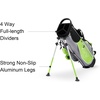 image:imageKVV Junior Golf Stand Bag Lightweight Golf Stand Bag for Children Kids Ages 46791012Lime