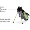 image:imageKVV Junior Golf Stand Bag Lightweight Golf Stand Bag for Children Kids Ages 46791012Lime
