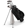 image:imageKVV Lightweight Pitch and Putt Golf Bag with Stand Adjustable Dual Straps Golf Stand Bag for Extra Storage in a Smaller SizeBlack