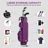 image:imageKVV Lightweight Pitch and Putt Golf Bag with Stand Adjustable Dual Straps Golf Stand Bag for Extra Storage in a Smaller SizeDramatic Magenta