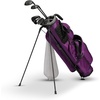 image:imageKVV Lightweight Pitch and Putt Golf Bag with Stand Adjustable Dual Straps Golf Stand Bag for Extra Storage in a Smaller SizeDramatic Magenta