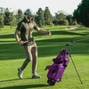 image:imageKVV Lightweight Pitch and Putt Golf Bag with Stand Adjustable Dual Straps Golf Stand Bag for Extra Storage in a Smaller SizeDramatic Magenta