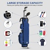 image:imageKVV Lightweight Pitch and Putt Golf Bag with Stand Adjustable Dual Straps Golf Stand Bag for Extra Storage in a Smaller SizeNavy