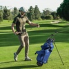 image:imageKVV Lightweight Pitch and Putt Golf Bag with Stand Adjustable Dual Straps Golf Stand Bag for Extra Storage in a Smaller SizeNavy