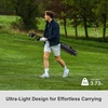 image:imageKVV Lightweight Sunday Golf Stand Bag Colorful Fashion Pitch and Putt Golf BagBlack