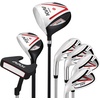image:imageKVV Men Complete Golf Clubs Set 711 Piece Full Golf Club Set withWithout Stand Bag Right amp Left Handed All Golf Clubs for Men BeginnerBlackRed