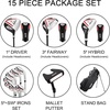 image:imageKVV Men Complete Golf Clubs Set 711 Piece Full Golf Club Set withWithout Stand Bag Right amp Left Handed All Golf Clubs for Men BeginnerBlackRed