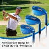 image:imageKVV Premium Golf Wedges with Ionized Blue PVD Finish  525660 Degree Individual 3Wedge Golf SetRightHanded CNC Milled Face Wedge Set for Men amp Women60  56  52 Degree Set