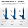 image:imageKVV Premium Golf Wedges with Ionized Blue PVD Finish  525660 Degree Individual 3Wedge Golf SetRightHanded CNC Milled Face Wedge Set for Men amp Women60  56  52 Degree Set