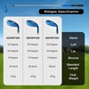 image:imageKVV Premium Golf Wedges with Ionized Blue PVD Finish  525660 Degree Individual 3Wedge Golf SetRightHanded CNC Milled Face Wedge Set for Men amp Women60  56  52 Degree Set