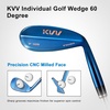 image:imageKVV Premium Golf Wedges with Ionized Blue PVD Finish  525660 Degree Individual 3Wedge Golf SetRightHanded CNC Milled Face Wedge Set for Men amp Women60 Degree