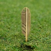 image:imageKVV Premium SingleProng FeatherInspired Divot Tool with Leather Lanyard  Perfect Golf Gift for GolfersAntique Bronze