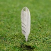 image:imageKVV Premium SingleProng FeatherInspired Divot Tool with Leather Lanyard  Perfect Golf Gift for GolfersMetallic Silver