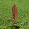 image:imageKVV Premium SingleProng FeatherInspired Divot Tool with Leather Lanyard  Perfect Golf Gift for GolfersWarm Copper