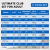 image:imageKVV Ultra Lightweight Club Set with Graphite Shafts Titanium Driver 11Piece PVD Coated Clubs 5S Irons RightHanded for Men No Golf Bag Included