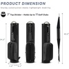 image:imageKVV Vintage PU Leather Golf Sunday Bag SoftSided Golf Club Carry Bag Holds Up to 11 Clubs Ideal for Driving Range amp Par 3Black  Gray