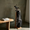 image:imageKVV Vintage PU Leather Golf Sunday Bag SoftSided Golf Club Carry Bag Holds Up to 11 Clubs Ideal for Driving Range amp Par 3Black  Gray