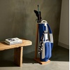 image:imageKVV Vintage PU Leather Golf Sunday Bag SoftSided Golf Club Carry Bag Holds Up to 11 Clubs Ideal for Driving Range amp Par 3Blue  White