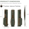 image:imageKVV Vintage PU Leather Golf Sunday Bag SoftSided Golf Club Carry Bag Holds Up to 11 Clubs Ideal for Driving Range amp Par 3Green  Brown