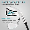 image:imageKVV Women Complete Golf Clubs Set 711 Piece Full Golf Club Set withWithout Stand Bag Right amp Left Handed All Golf Clubs for Women BeginnerBlackBlue