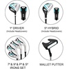 image:imageKVV Women Complete Golf Clubs Set 711 Piece Full Golf Club Set withWithout Stand Bag Right amp Left Handed All Golf Clubs for Women BeginnerBlackBlue