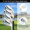 image:imageKVV Women Complete Golf Clubs Set 711 Piece Full Golf Club Set withWithout Stand Bag Right amp Left Handed All Golf Clubs for Women BeginnerBlackBlue