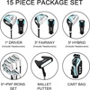 image:imageKVV Women Complete Golf Clubs Set 711 Piece Full Golf Club Set withWithout Stand Bag Right amp Left Handed All Golf Clubs for Women BeginnerBlackBlue
