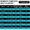 image:imageKVV Women Complete Golf Clubs Set 711 Piece Full Golf Club Set withWithout Stand Bag Right amp Left Handed All Golf Clubs for Women BeginnerBlackBlue