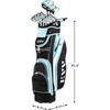 image:imageKVV Women Complete Golf Clubs Set 711 Piece Full Golf Club Set withWithout Stand Bag Right amp Left Handed All Golf Clubs for Women BeginnerBlackBlue