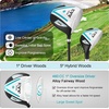 image:imageKVV Women Complete Golf Clubs Set 711 Piece Full Golf Club Set withWithout Stand Bag Right amp Left Handed All Golf Clubs for Women BeginnerBlackBlue